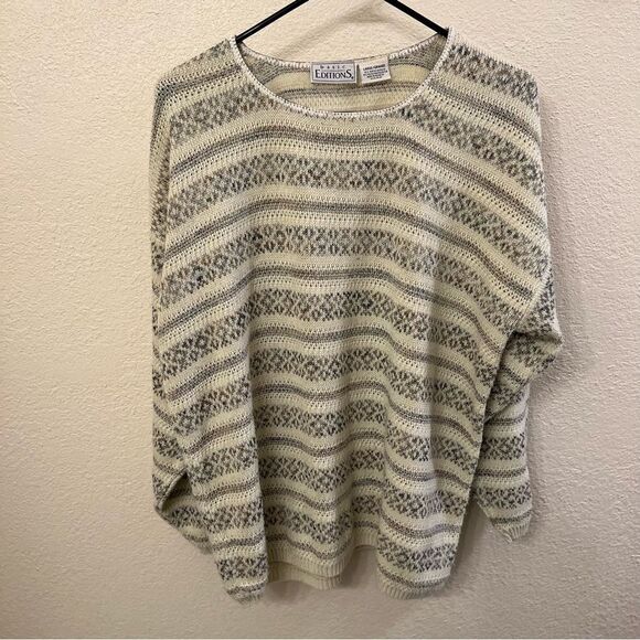 Basic Editions Crew Neck Long Sleeve Sweater - Picture 1 of 4